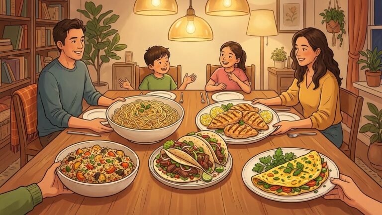 5 Receitas Rápidas para Jantares em Família