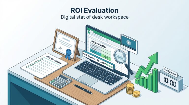 Como calcular o ROI de cursos online antes de comprar